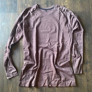 NWT alphalete hero seamless athletic long sleeve in sparrow | men’s medium